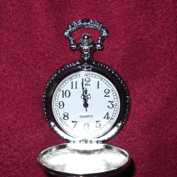 Silver Watches Accessories - Vintage Style 925 Silver Case Pocket Watch